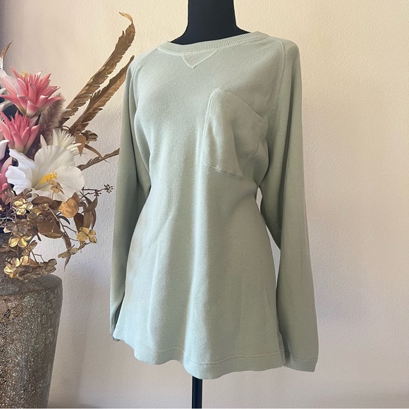 Eddie Bauer Tops - Eddie Bauer Mint Green 100% Cotton Long Sleeve Top size Tall XL